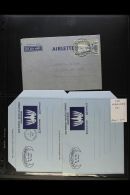 POSTAL STATIONERY - AEROGRAMMES. 1950-2002 Collection Of Air Letter Sheets On Stock Pages, Often Includes Both... - Autres & Non Classés