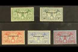 POSTAGE DUE 1925 Set, SG D1/5, Very Fine Mint (5 Stamps) For More Images, Please Visit... - Other & Unclassified