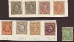 NETHERLANDS INDIES 1870 - 88 Fine Mint Selection With 2c Brown Purple Perf 12½x12, 15c Ochre, 25c Dull... - Andere & Zonder Classificatie