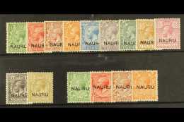 1916-23 Overprinted Set, And Optd At Center Set SG 1/16, The 2d With Short "N" And 2½d Broken "U", Mostly... - Nauru