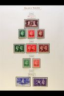 TANGIER INTERNATIONAL ZONE 1937-1951 KGVI COMPLETE VERY FINE MINT. A Complete Run, SG 244 Through To SG 288.... - Autres & Non Classés