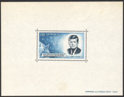 1964 Kennedy Memorial Miniature Sheet, Yv 8, Never Hinged Mint, Two Slight Surface Marks Do Not Detract. For More... - Other & Unclassified