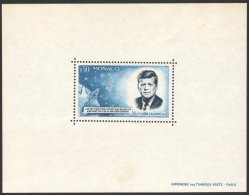 1964 Kennedy Memorial Miniature Sheet, Yv 8, Never Hinged Mint, Two Slight Surface Marks Do Not Detract. For More... - Altri & Non Classificati