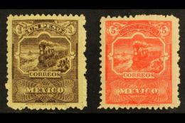 1895 1p Brown And 5p Scarlet, Wmk "Correoseum", SG 228/9, Superb Lightly Hinged Mint. (2 Stamps) For More Images,... - Mexique
