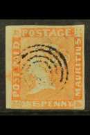 1848-59 1d Dull Vermilion, Intermediate Impression, Position 11 From Plate, SG.11, Fine Used, Small Thin In One... - Mauritius (...-1967)