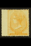 1863-81 ½d Dull Orange, Perf 14, Watermark CC, SG 7, Fine Mint With Wing Margin At Right. For More Images,... - Malte (...-1964)