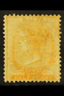 1863-81 ½d Bright Orange, Perf 14, Watermark CC, SG 5, Mint With Part Original Gum And Lovely Fresh Colour.... - Malte (...-1964)