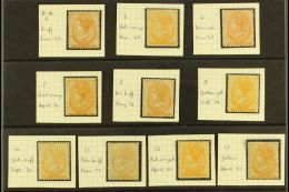 1863-81  ½d PERF 14 SHADES COMPLETE A Complete Mint Or Unused Collection Of The ½d Perf 14 Shades,... - Malte (...-1964)