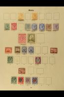1863-1935 MINT COLLECTION ON "NEW IMPERIAL" LEAVES All Different, Mostly Fine Condition. Note 1863-81 ½d... - Malta (...-1964)