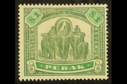 PERAK 1895 $1 Green And Pale Green, Elephants, SG 76, Very Fine And Fresh Mint. For More Images, Please Visit... - Sonstige & Ohne Zuordnung