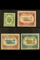 KEDAH 1922 Exhibition Set Wmk MCA With 14mm Ovpt, SG 41/4, Very Fine Mint. (4 Stamps) For More Images, Please... - Andere & Zonder Classificatie
