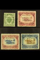 KEDAH 1922 Exhibition Set Wmk MCA With 14mm Ovpt, SG 41/4, Very Fine Mint. (4 Stamps) For More Images, Please... - Altri & Non Classificati