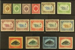 KEDAH 1921 Sheaf And Ploughman Set Complete, Wmk Script, SG 26/40, Fine And Fresh Mint. (15 Stamps) For More... - Andere & Zonder Classificatie