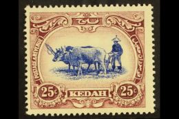 KEDAH 1921 25c Blue And Purple, Type II, SG 33b, Very Fine And Fresh Mint. For More Images, Please Visit... - Sonstige & Ohne Zuordnung