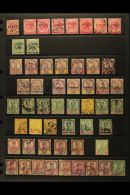 JOHORE 1884-1978 USED COLLECTION On Stock Pages. Includes 1884-91 Ovpts On 2c, 1891 2c On 24c (x2), Aboubakar... - Altri & Non Classificati