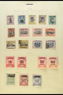 1894-1902 COLLECTION On Leaves, Mint Or Used Mostly All Different, Inc 1894-96 To 12c, 18c & 24c Mint, 1895 To... - Bornéo Du Nord (...-1963)