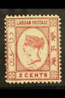 1892-93 2c Rose-lake (as SG 39) Showing Partial DOUBLE PRINTING With Part Of The Left Side And Corner Printed... - Noord Borneo (...-1963)