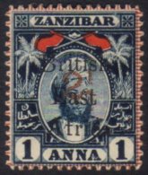 1897 "2½" On 1a Indigo And Red, SG 87, Very Fine Well Centered Mint. Scarce Stamp. For More Images, Please... - Vide