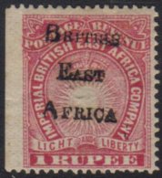 1895 1r Carmine Handstamped, SG 65, Very Fine Mint, Sheet Edge At Left. For More Images, Please Visit... - Vide