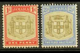 1903-04 1d Grey & Carmine And 2½d Grey & Ultramarine Both With "SER.ET" For "SERVIET" Varieties, SG... - Jamaïque (...-1961)