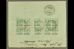 POST OFFICES IN CRETE 1910 Registered Cover To Constantinople, Franked On Reverse With 1907 5c Green X10 (two... - Autres & Non Classés
