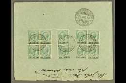 POST OFFICES IN CRETE 1910 Registered Cover To Constantinople, Franked On Reverse With 1907 5c Green X10 (two... - Altri & Non Classificati