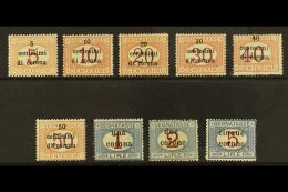 TRENTINO & TRIESTE POSTAGE DUES 1919 Overprint Set Complete, Sass S3, Very Fine Mint. Cat €400... - Non Classés