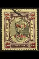 JAIPUR 1947 3p On ½a Black And Violet With Surcharge Double, One Inverted, SG 71e, Very Fine Used. For More... - Autres & Non Classés