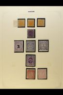 COCHIN 1892-1949 FINE MINT COLLECTION In Hingeless Mounts On Leaves, Inc 1896 1p Wmk Arms (thin), 1911-13 Set To... - Autres & Non Classés