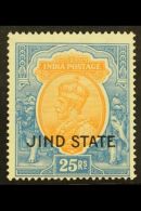 JIND 1927-37 KGV 25R Orange And Blue, SG 103, Fine Mint. For More Images, Please Visit... - Autres & Non Classés