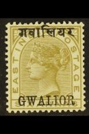 GWALIOR 1885 (T1 Overprint) 6a Olive-bistre, SG 9, Very Fine Mint. For More Images, Please Visit... - Autres & Non Classés