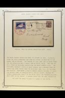 1924 MOUNT EVEREST EXPEDITION POSTCARD (26th Oct) To Cranbrook, Kent Bearing A Blue 1924 Expedition Label  Tied By... - Autres & Non Classés