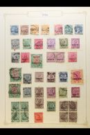 1854-1949 OLD TIME USED COLLECTION/ACCUMULATION On Various Leaves, A Few Mint Stamps Also Seen, Inc (all Used)... - Sonstige & Ohne Zuordnung