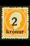 1926 2k On 25a Orange, SG 147 (Facit 121), Very Fine Never Hinged Mint. Superb. For More Images, Please Visit... - Other & Unclassified