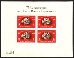 1949-50 UPU 75TH ANNIVERSARY Imperf Miniature Sheet, Mi 18B, Fine Never Hinged Mint. Scarce! For More Images,... - Autres & Non Classés