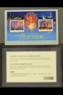 2006 Fireworks Both Mini-sheets With Crystals, SG MS1376 & MS1376a, Superb Never Hinged Mint With Special... - Sonstige & Ohne Zuordnung