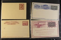 POSTAL STATIONERY 1875-1921 Unused Collection On Stock Pages, Includes Various Postal Cards Inc 1921 50c La Vacas... - Guatemala