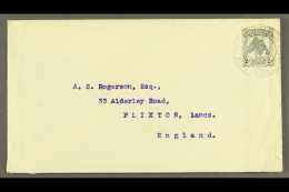 OCEAN ISLAND 1913 Cover To England, Bearing 2d "Pine," Cancelled By "G.P.O. Ocean Isld." Pmk, Sydney Transit On... - Isole Gilbert Ed Ellice (...-1979)