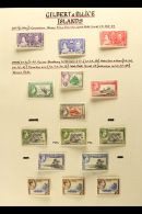 1937-79 SUPERB MINT COLLECTION WITH ADDITIONAL DEFINITIVE SHADES AND PERFS A Beautifully Written Up Collection On... - Gilbert- En Ellice-eilanden (...-1979)