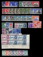 1937-55 The Lovely Complete, Fine Mint KGVI Collection SG 40/62, Plus All Additional Definitive Perf Changes And... - Gilbert- En Ellice-eilanden (...-1979)