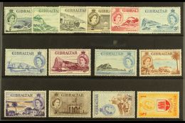 1953-59 Pictorials Complete Set, SG 145/58, Very Fine Mint, Very Fresh. (14 Stamps) For More Images, Please Visit... - Gibraltar