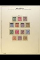1886-1898 COMPLETE FINE MINT COLLECTION On Hingeless Pages, ALL DIFFERENT, Inc 1886 Overprints Set (1d, 2½d... - Gibraltar