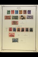 1920-23 USED COLLECTION Presented On A Set Of Printed Pages. ALL DIFFERENT & Includes 1920 Opt'd Ranges To 2m,... - Other & Unclassified