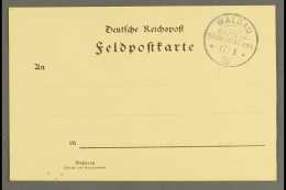 SOUTH WEST AFRICA 1905 (3 Mar) Prtd Feldpost Card Showing A Very Fine "WALDAU" Cds Postmark, Unaddressed And... - Altri & Non Classificati