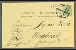 SOUTH WEST AFRICA 1899 (3 Aug) Picture Postcard To Germany Bearing 5pf Diagonal Opt Tied By Very Fine... - Other & Unclassified