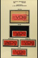 OFFICIALS DIENSTSACHEN 1965 (Apr) 20pf (x2, One On Piece & One On Cover), 1965-66 20pf (x5, One On Cover &... - Andere & Zonder Classificatie