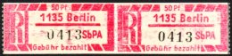 EINSCHREIBEMARKEN (REGISTERED LETTER STAMP) 1967 50pf On Thin Translucent "Pergamin" Paper, Perf 12½, With... - Other & Unclassified