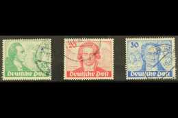 1949 Goethe Complete Set, Mi 61/63, Fine Used. (3 Stamps) For More Images, Please Visit... - Sonstige & Ohne Zuordnung