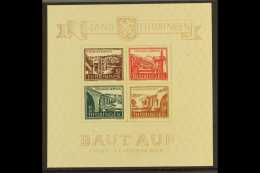 SOVIET ZONE (THURINGIA) 1946 (30 March) Rebuilding Miniature Sheet With Economy Gum On Paper Type Y, Michel Block... - Other & Unclassified