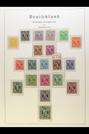 AMERICAN & BRITISH ZONES 1945-1949 FINE MINT & NHM COLLECTION On Hingeless Pages, Many Stamps Are Never... - Other & Unclassified